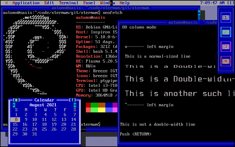 Terminals with desktop pager